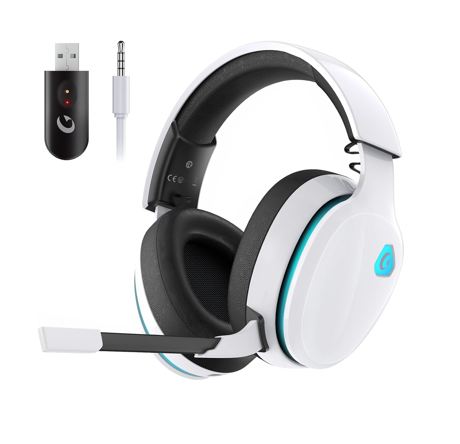 2.4Ghz Wireless Gaming Headset for PS5, PS4 Fortnite & Call of Duty/Fps Gamers,